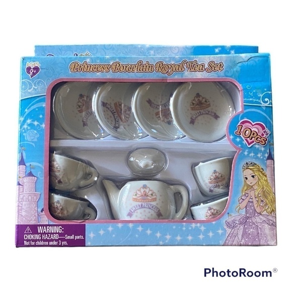 NWT-SWEET PRINCESS-PORCELAIN TEA SET - Picture 1 of 4